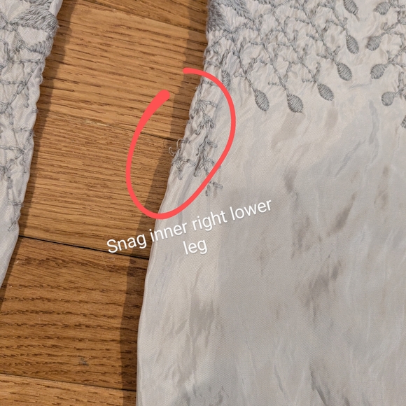 Johnny Was Gray Embroidered Jogger Pants Cupra Rayon Small - Picture 16 of 16